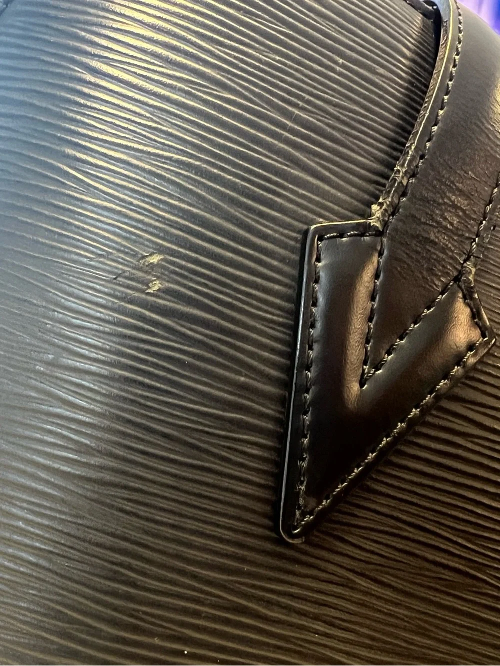 Louis Vuitton Black Epi Lussac Tote